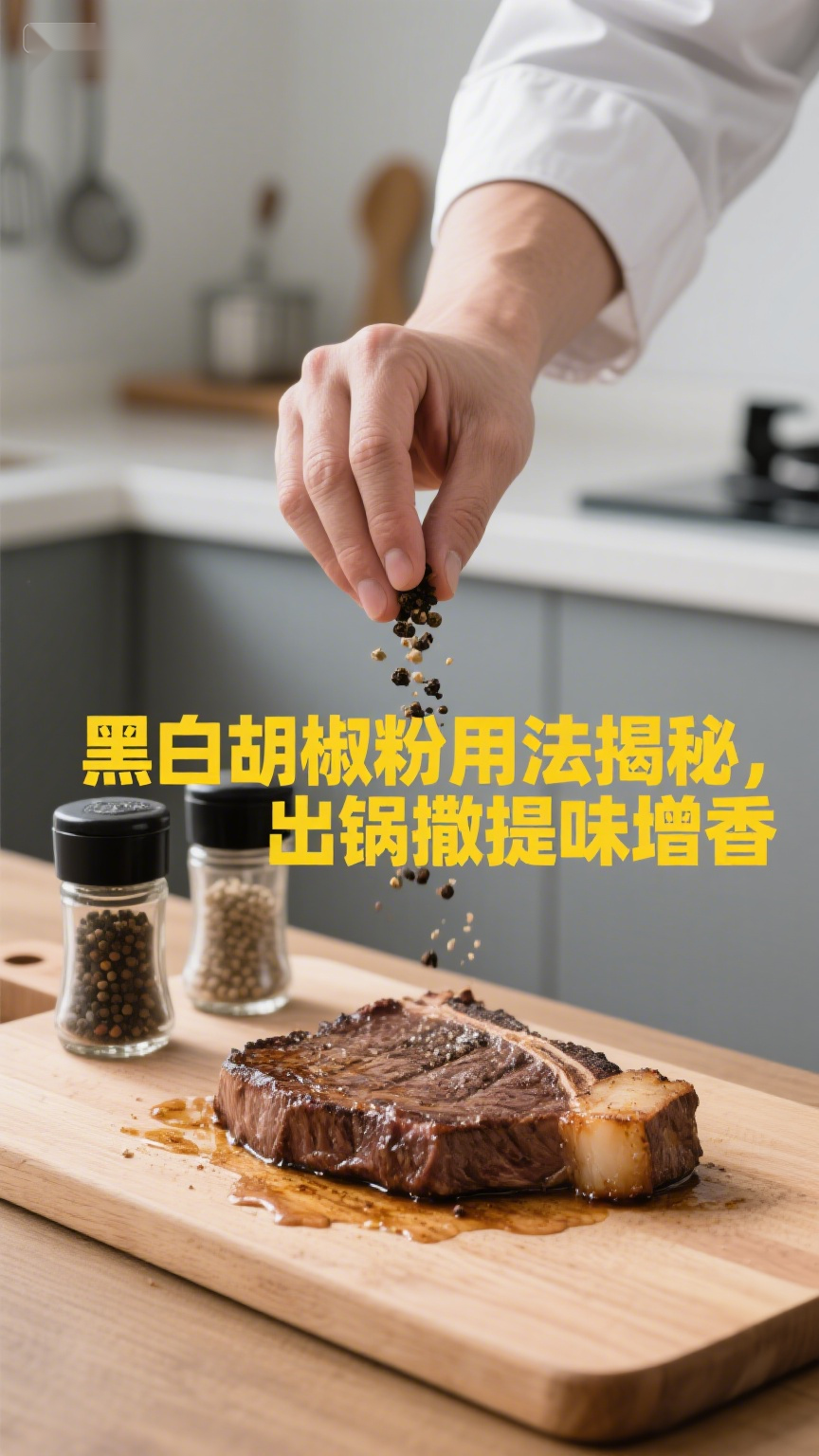 黑白胡椒粉用法揭秘,出锅撒提味增香