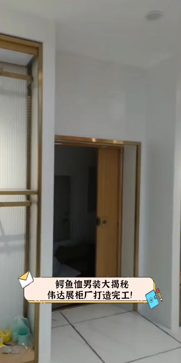 鳄鱼恤男装大揭秘,伟达展柜厂打造完工!