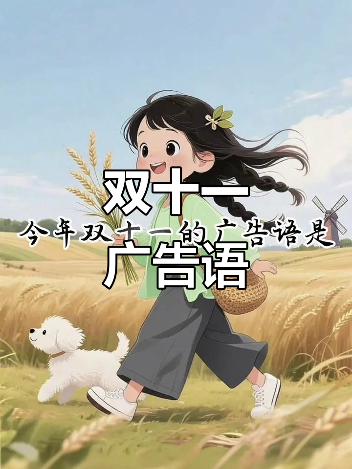 双十一广告语:始终如一,只宠你一人,愿你一生平安幸福