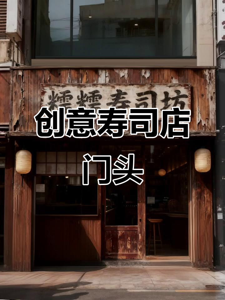 寿司店门头大变样,创意设计吸引眼球