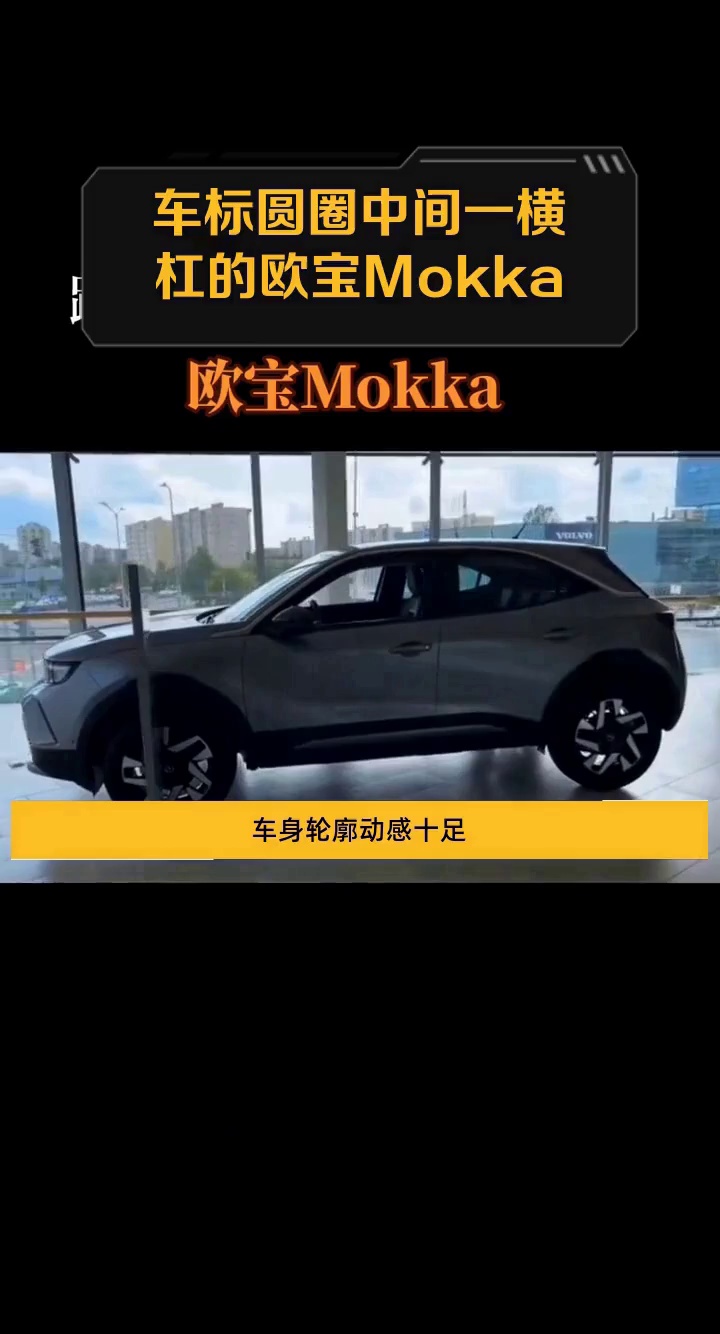车标圆圈中间一横杠的欧宝Mokka