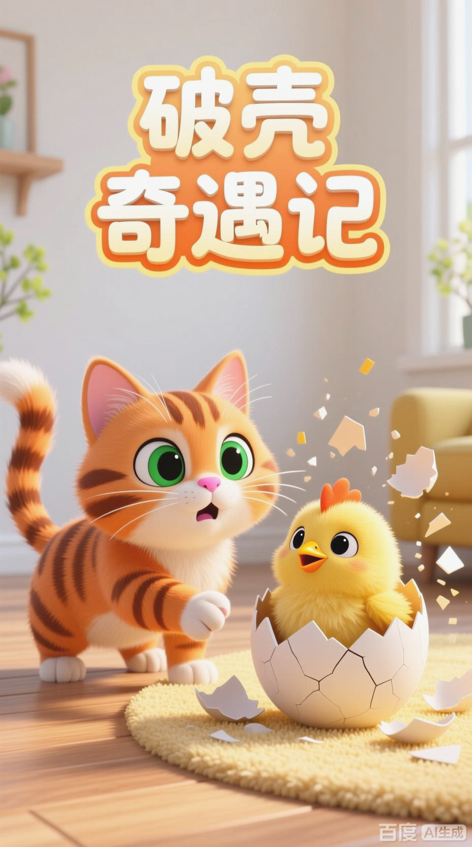 猫咪与小鸡的奇妙邂逅