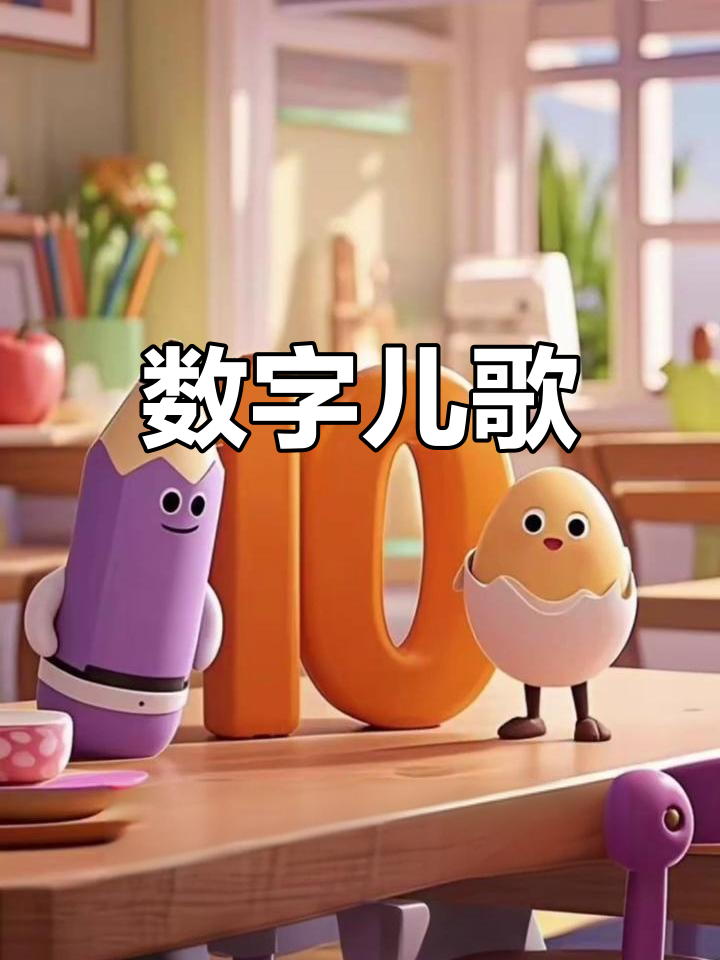 数字歌:从1到10,像铅笔、小鸭和麻花一样有趣