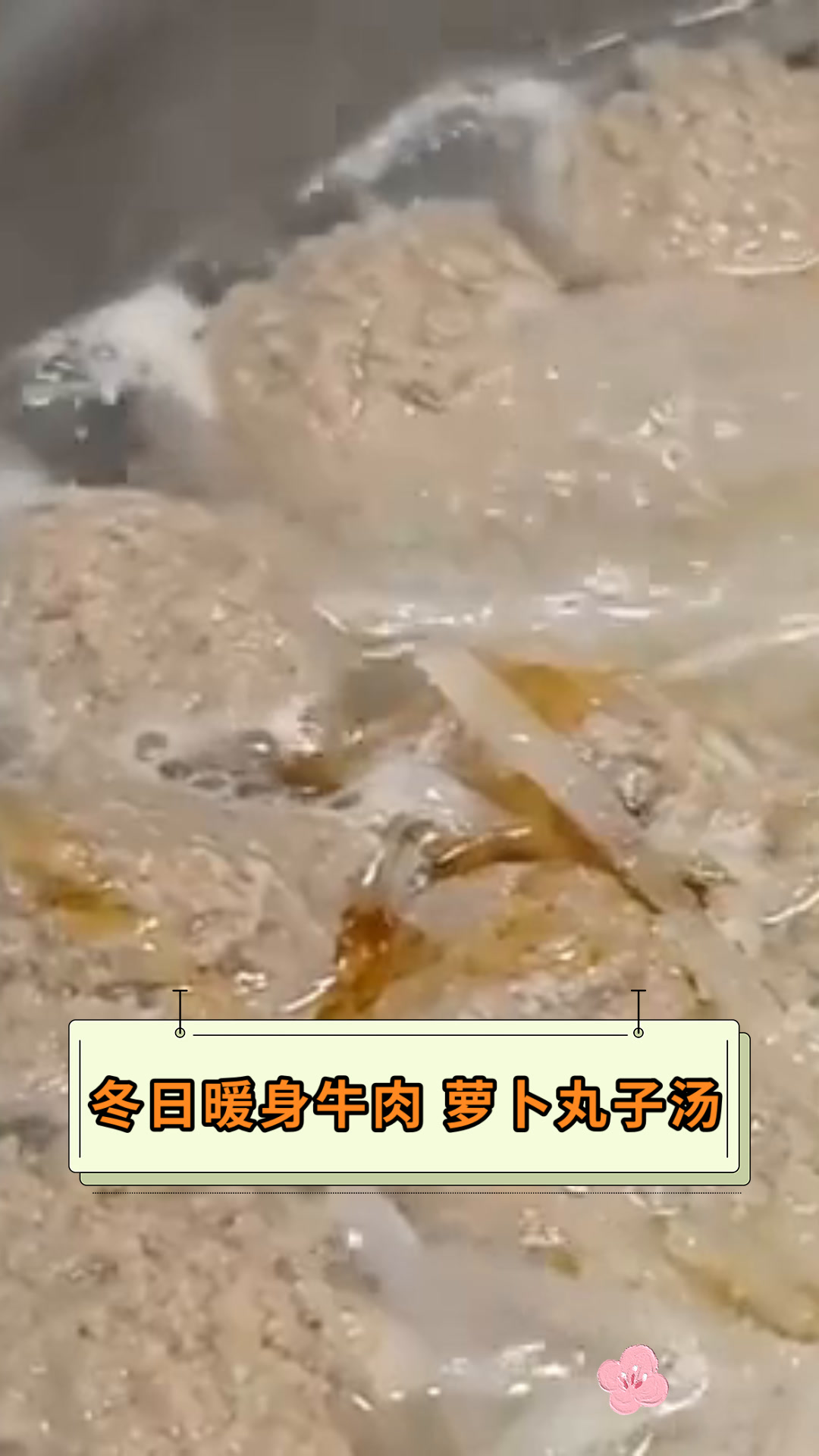 冬日暖身牛肉 萝卜丸子汤