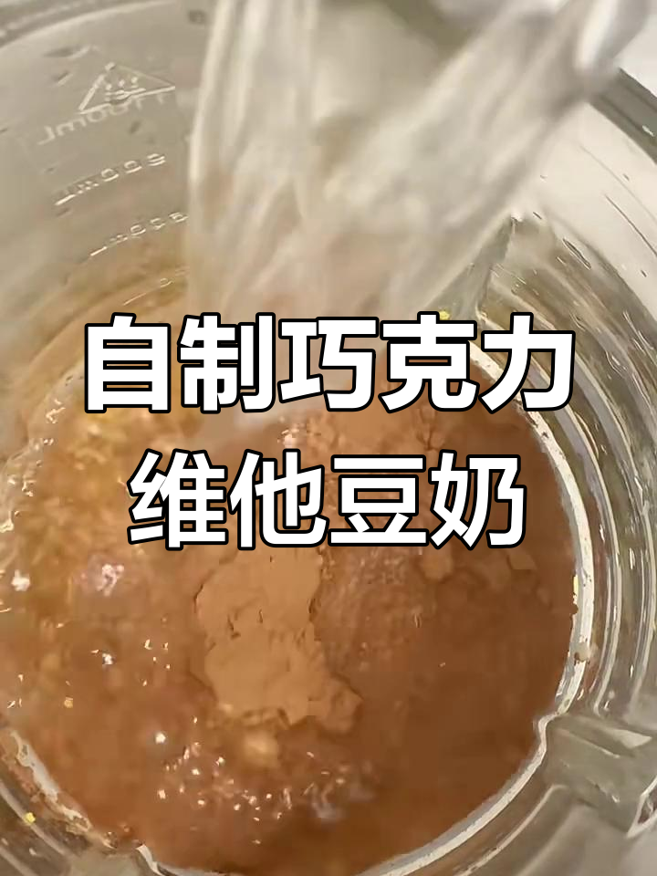 巧克力维他豆奶,破壁机轻松做!