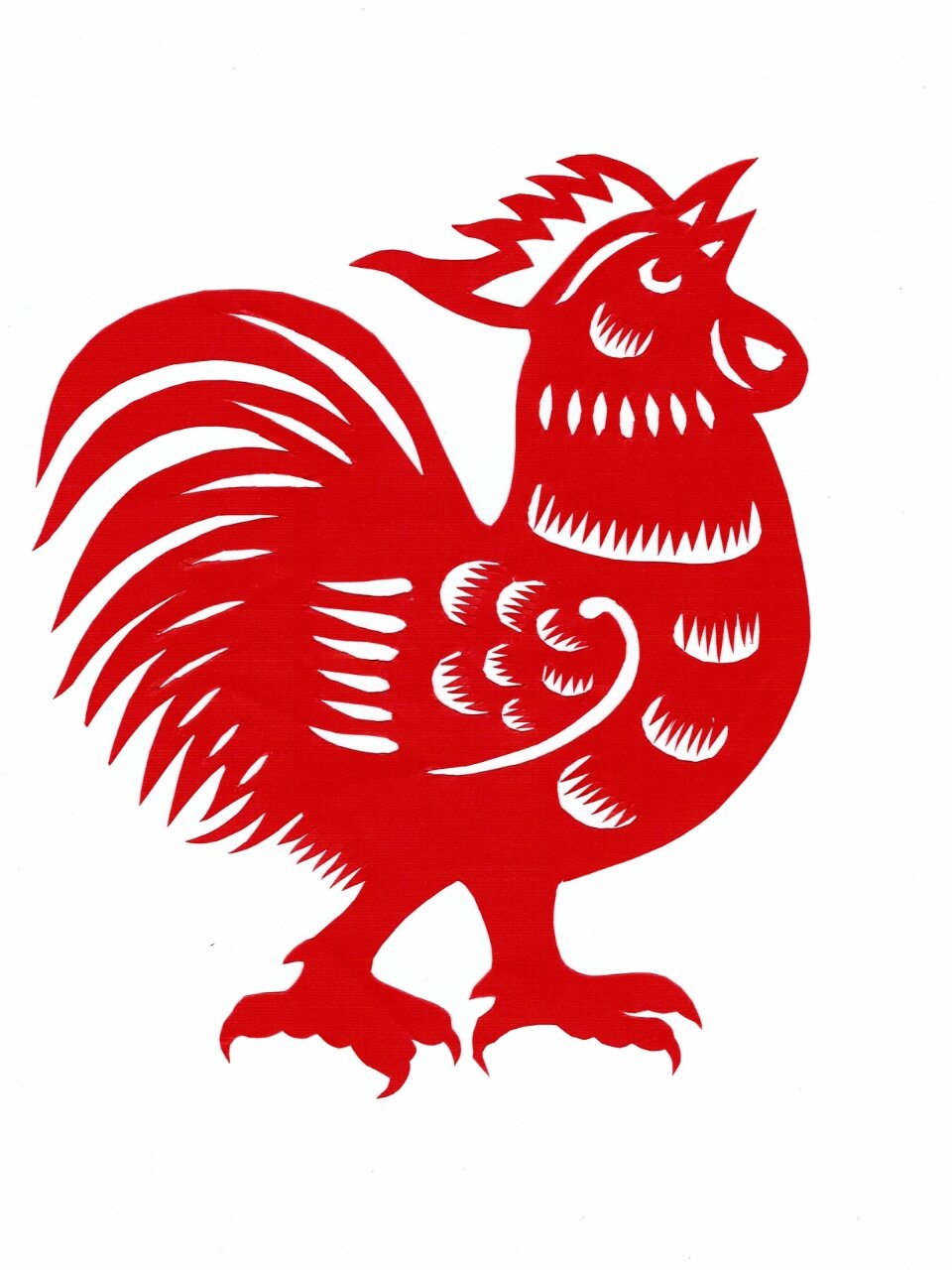 剪纸大公鸡