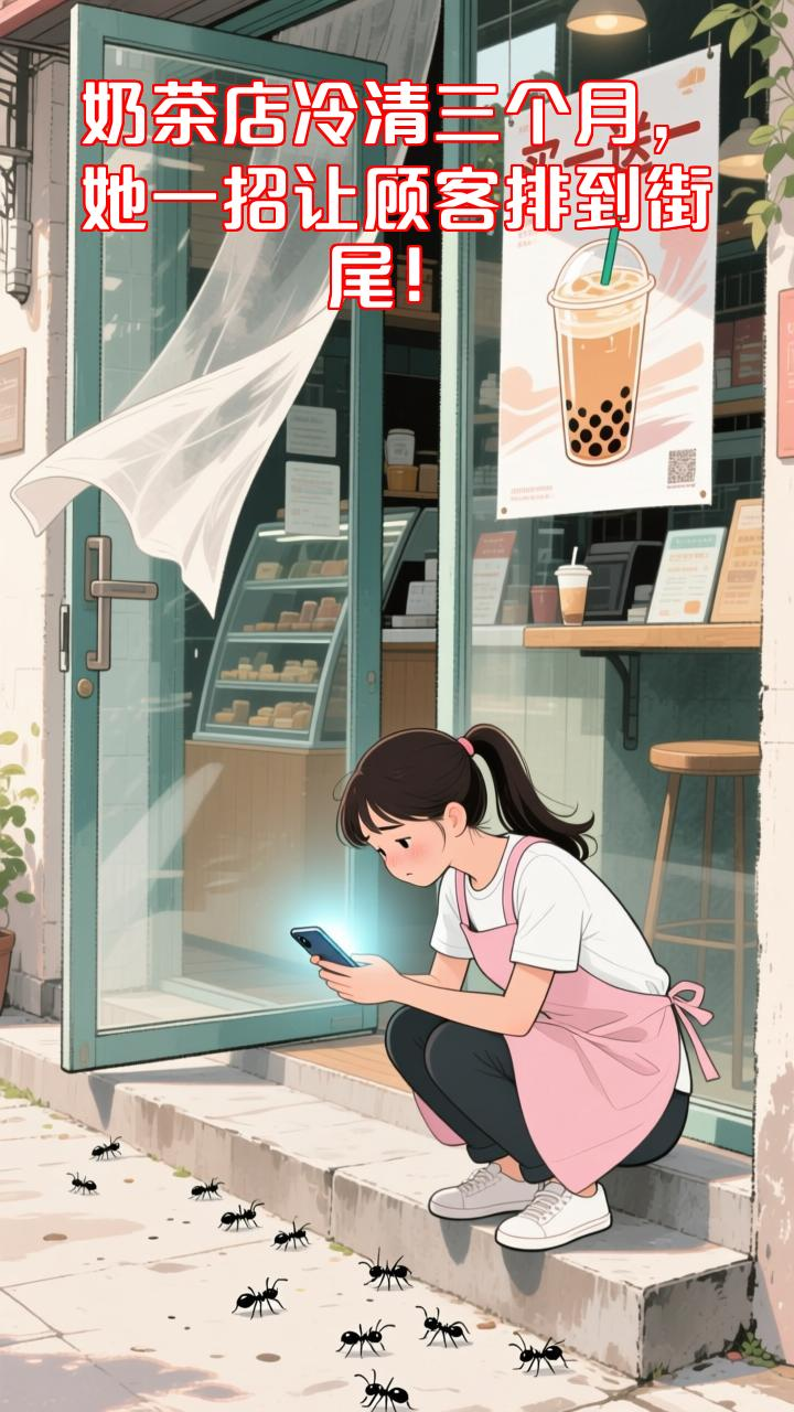 奶茶店冷清三个月,老板娘一招让顾客从个位数排到街尾!