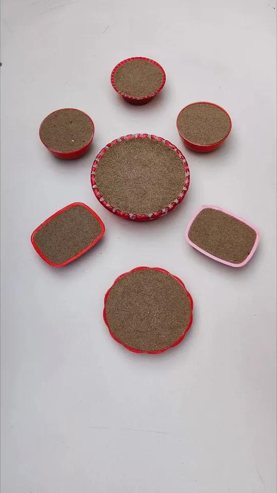 有趣的沙子蛋糕游戏#手工制作小朋友玩具亲子手工diy手工做手工我是认真的
