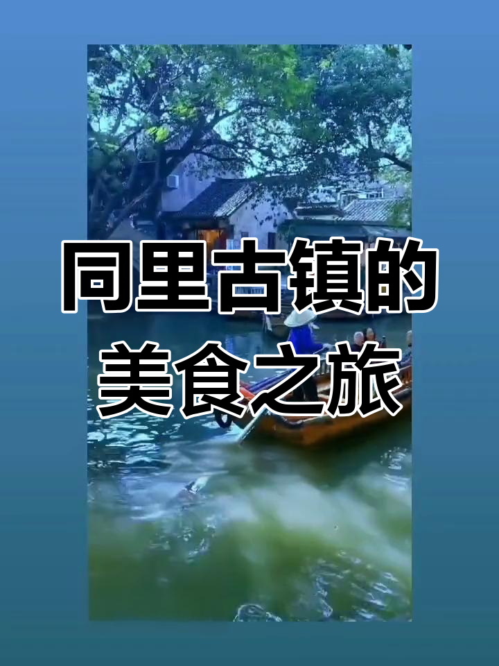 苏州同里古镇:水乡风情与美食探享