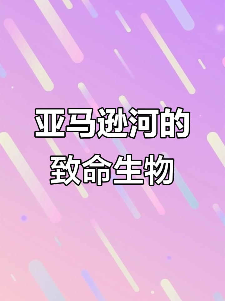 亚马逊河为何被称为人类禁区?食人鱼和牙签鱼的恐怖真相