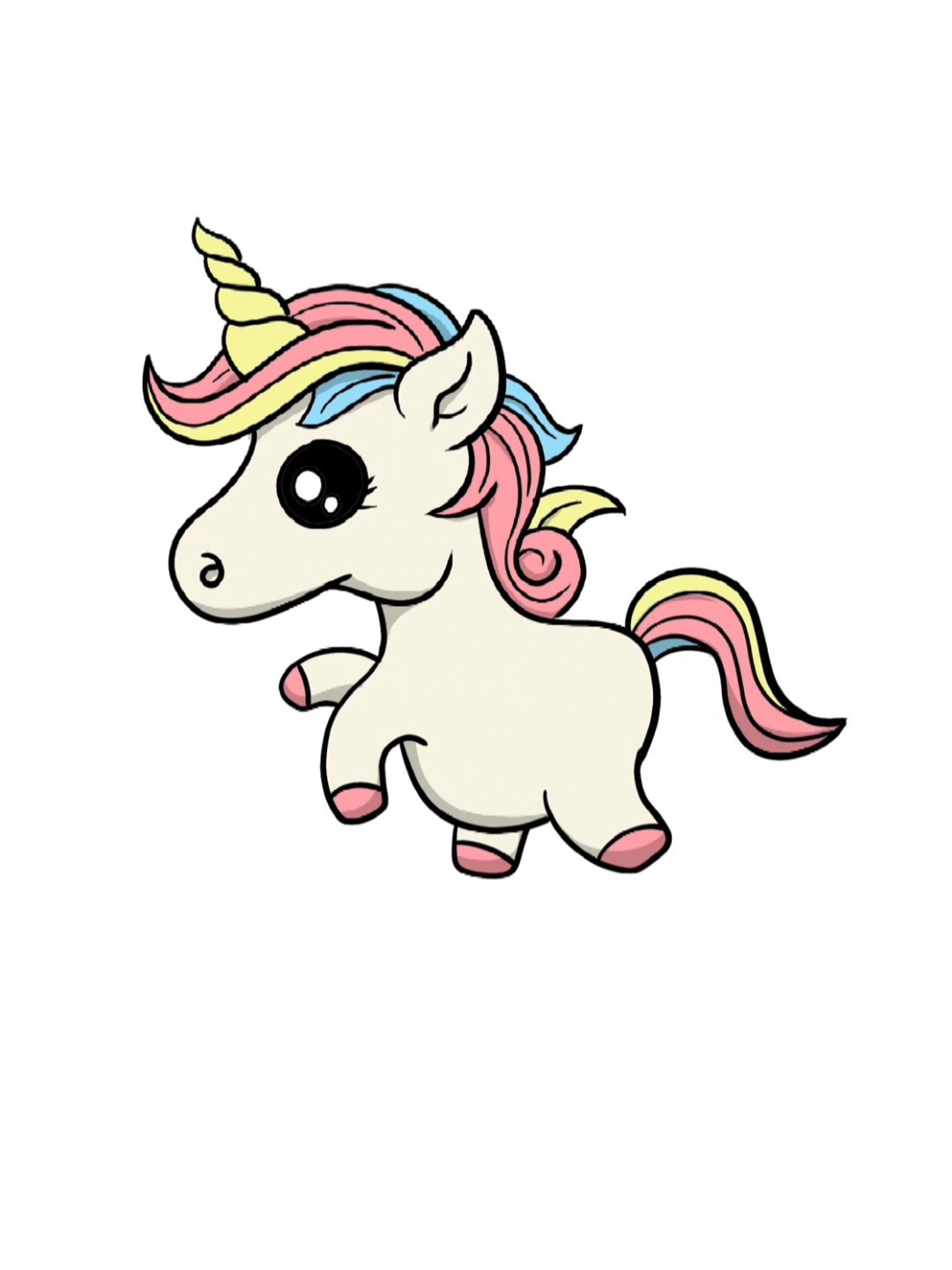 儿童绘画亲子简笔,如何画卡通小马宝莉