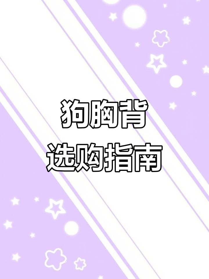 选狗胸背带要注意这些细节,避免踩雷!