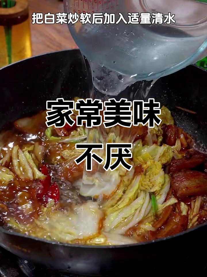 白菜猪肉炖粉条，家常美味，一周吃都不腻！