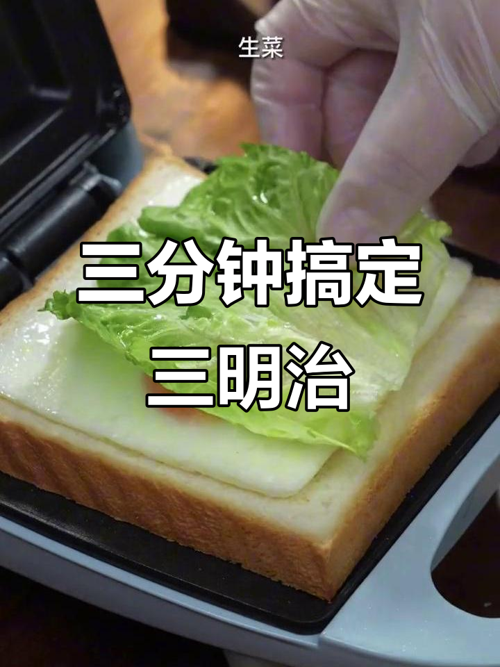 营养三明治,简单又美味!吐司、鸡蛋、火腿一网打尽