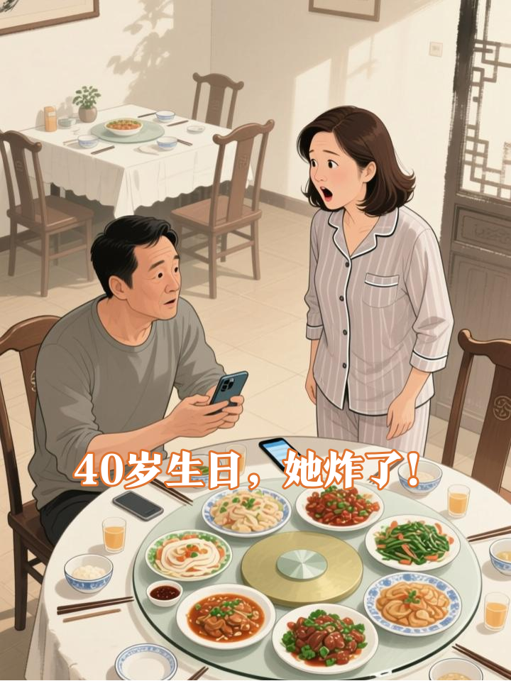 老公忘买生日蛋糕，40岁主妇当场掀翻麻将桌！