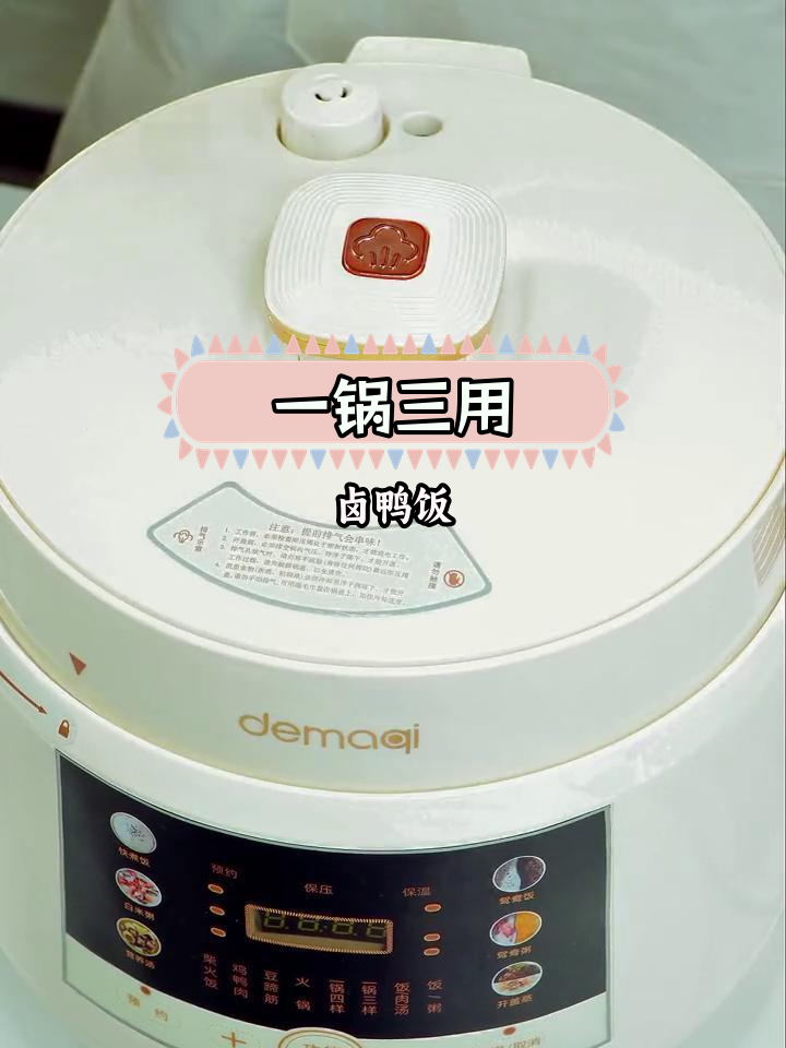 电压力锅做卤鸭,米饭和菜一锅搞定