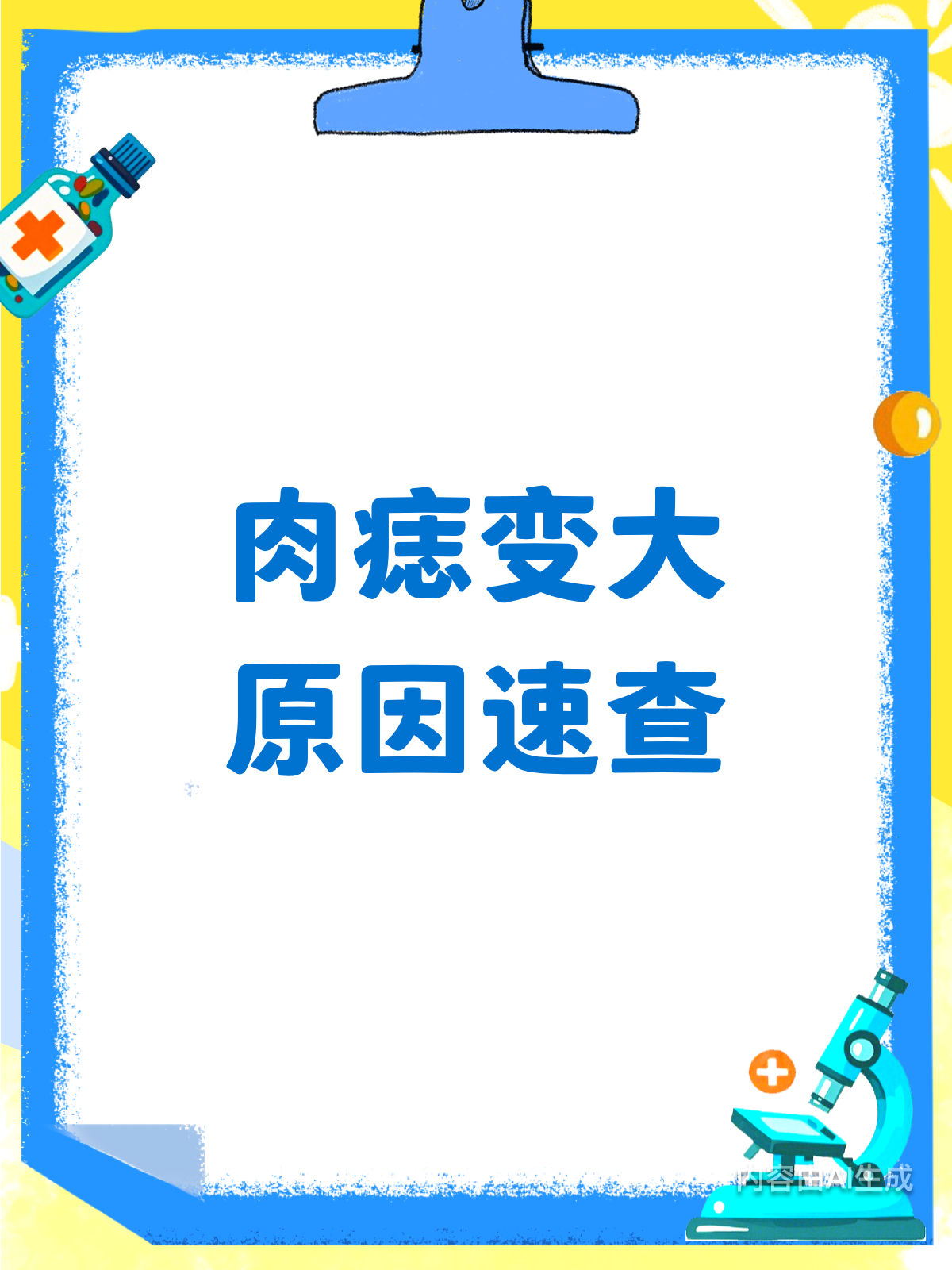 肉痣越长越大?速查这4大原因!