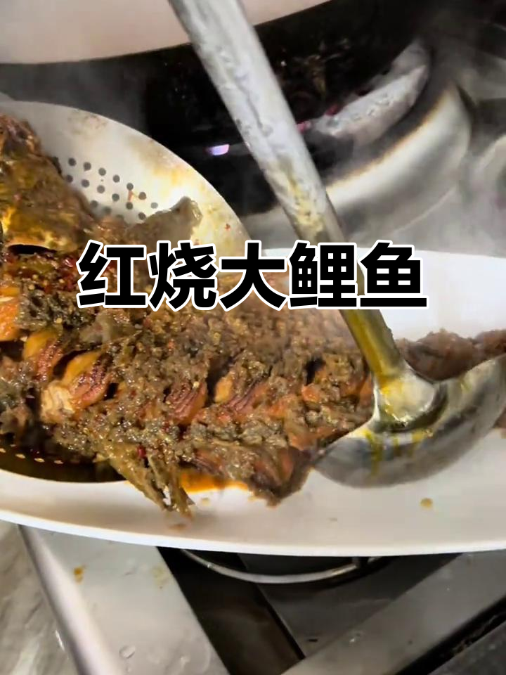 八斤大鲤鱼红烧做法,外酥里嫩,完美呈现!