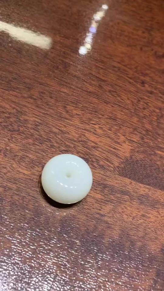 新疆和田且末天泰羊脂玉精品大挂件「平安扣」「甜甜圈」白白胖胖!白细度一级羊脂!玉质油润度极