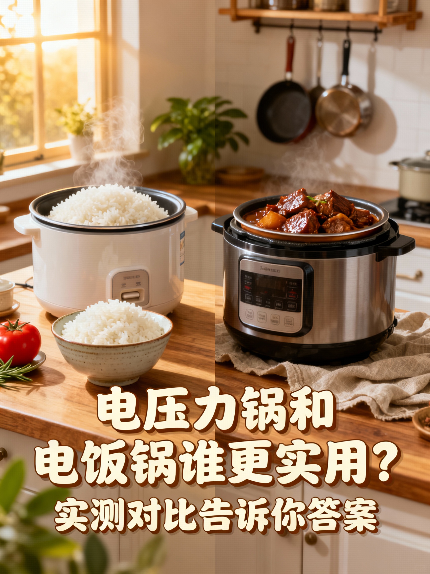 电压力锅和电饭锅谁更实用?实测对比告诉你答案