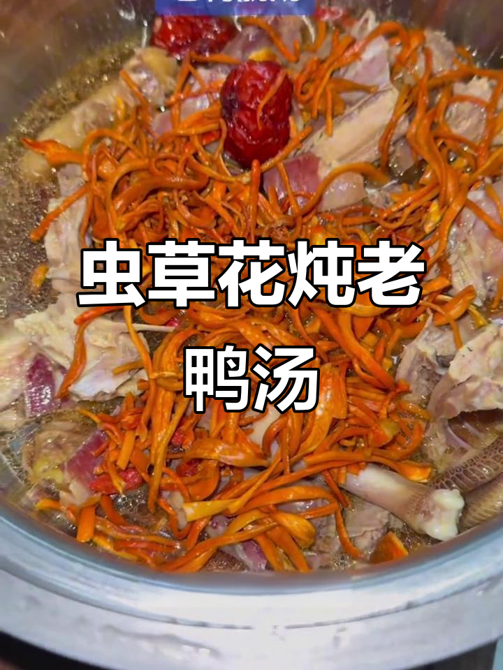虫草花火腿炖老鸭汤,鲜美滋补夏季必备