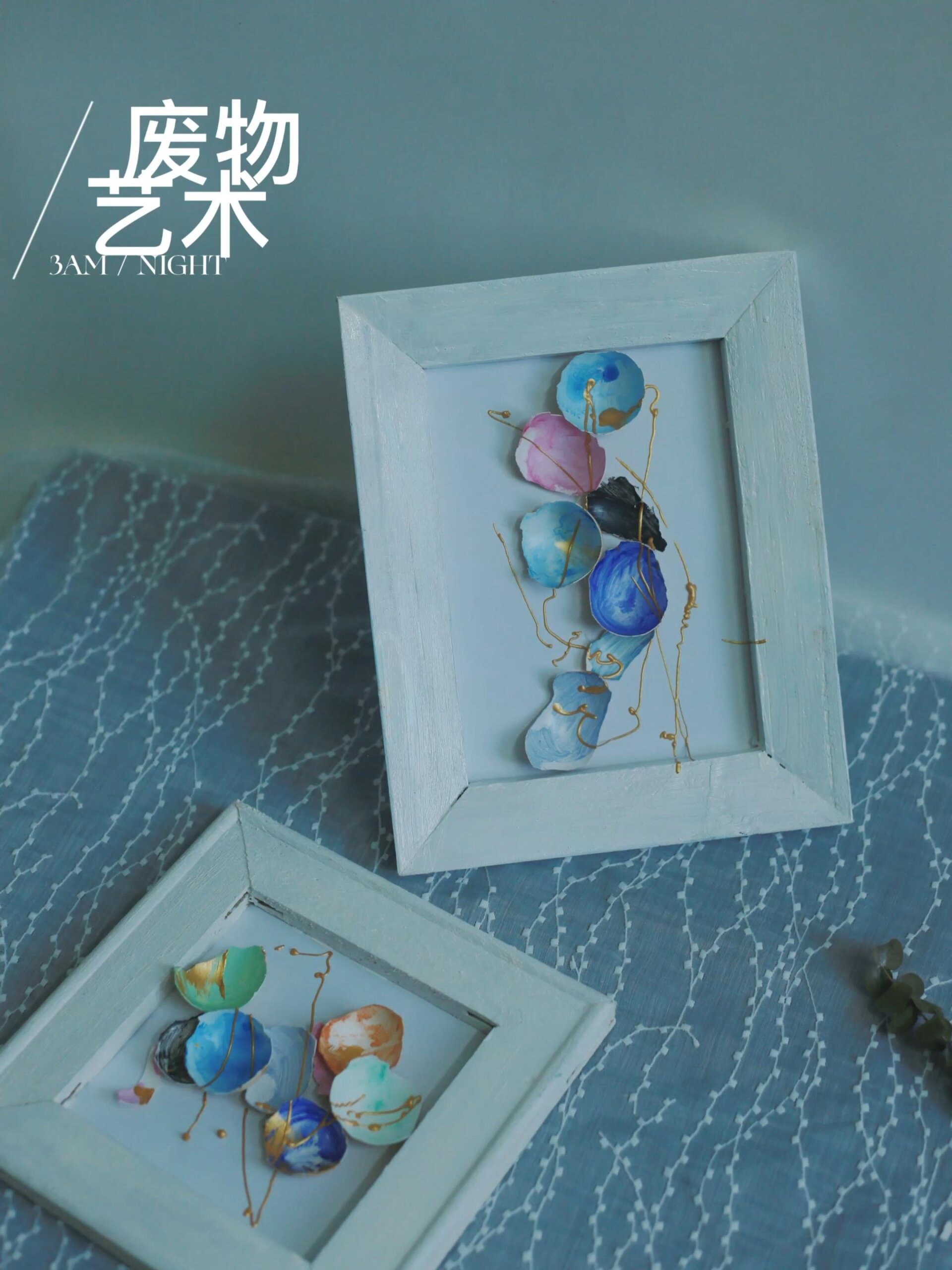 废物艺术丨用鸡蛋壳做的装饰画居然也这么美