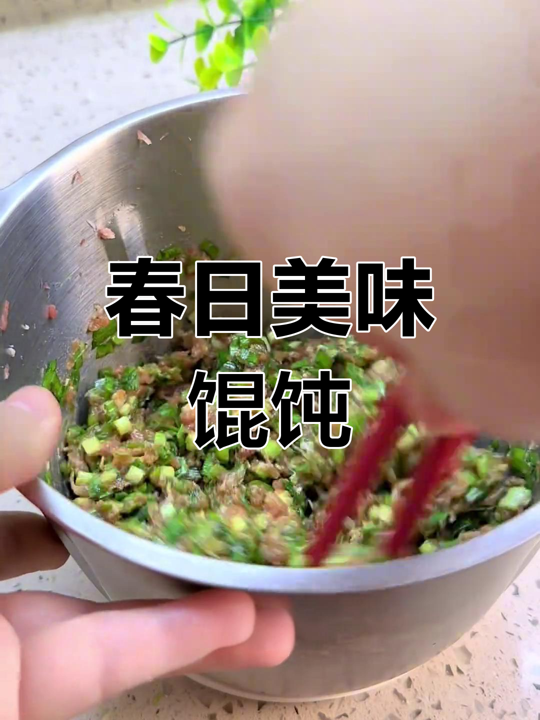春天韭菜馄饨,汤浓味美,吃上一碗真是满足感爆棚!