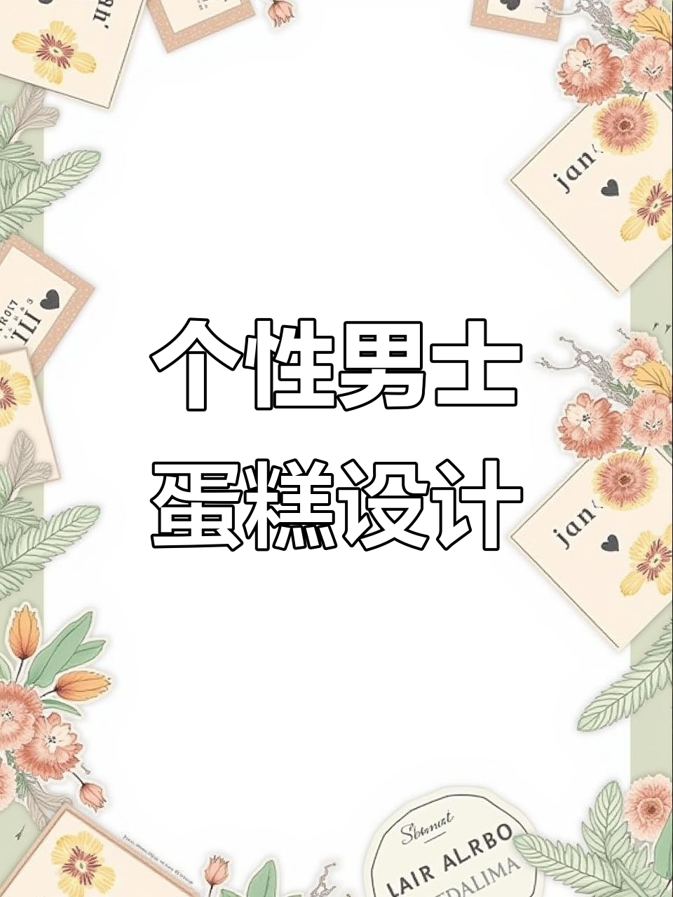 男士蛋糕定制,展现独特魅力与个性