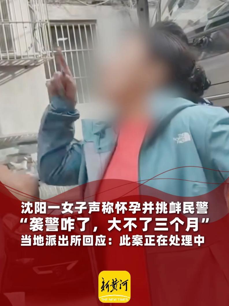 9月14日(报道时间),辽宁沈阳。一女子声称怀孕并挑衅民警,“袭警咋了,大不了三个月”,当