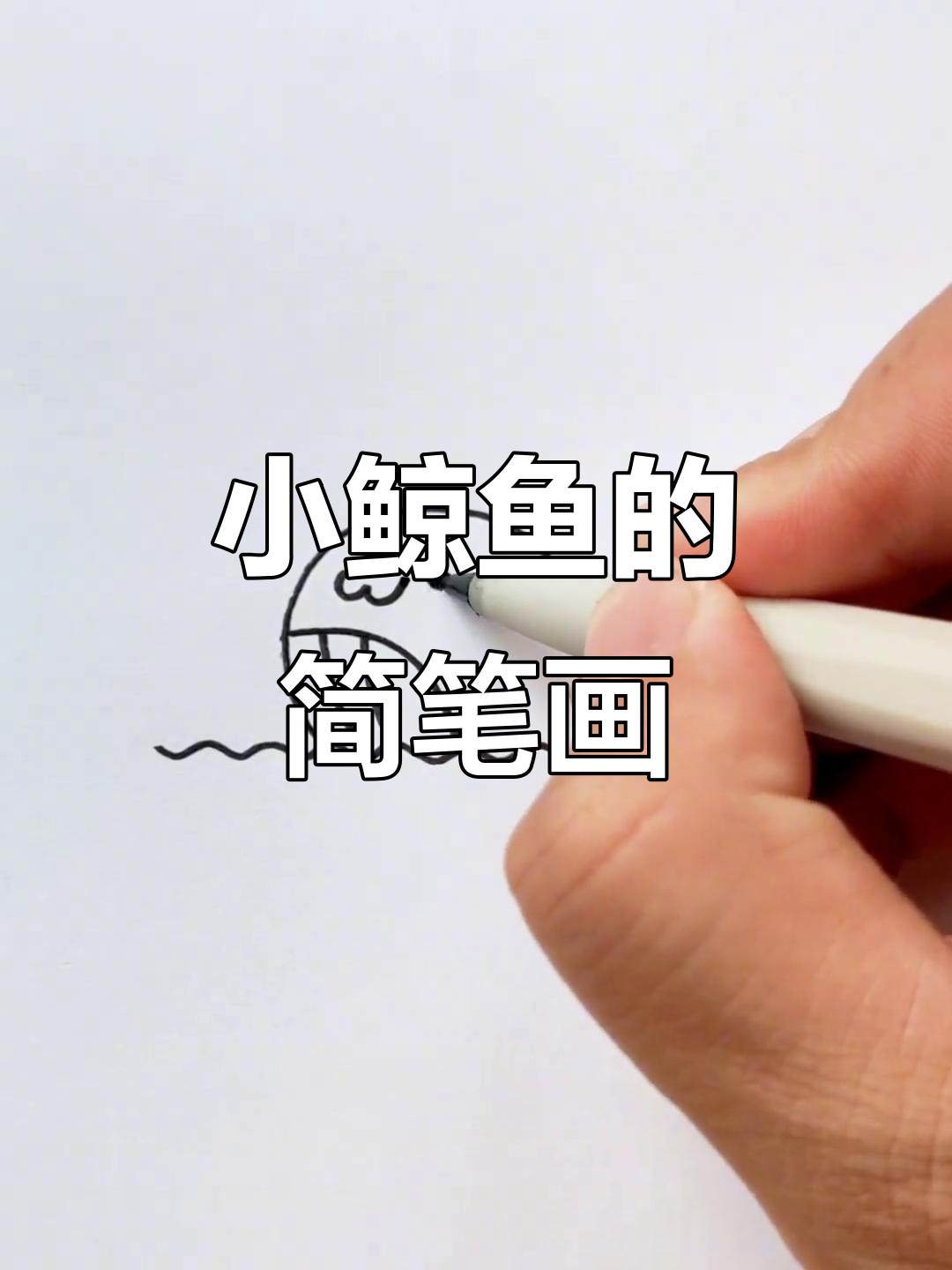 轻松画出可爱小鲸鱼，步骤简单又有趣