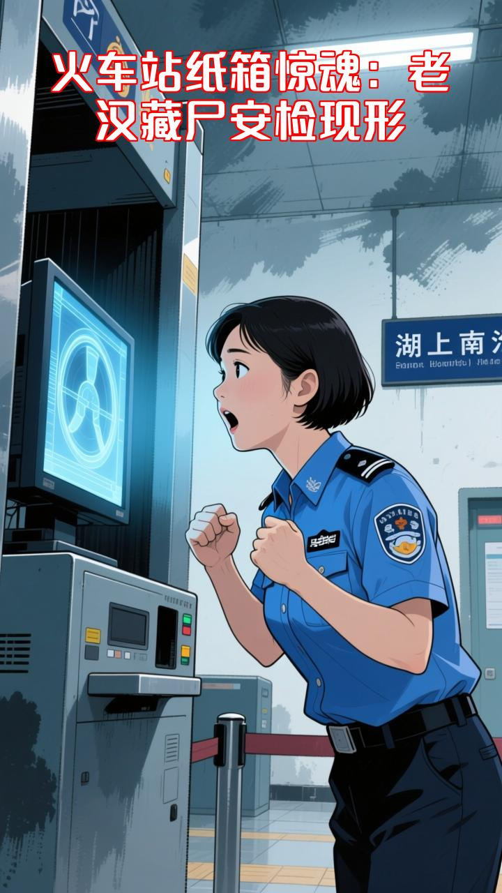 湖南火车站真实一幕!老汉带纸箱过安检,安检员看到箱子吓懵了