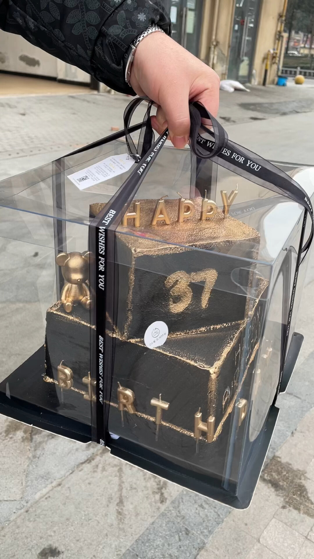 双层方形蛋糕送男友绝