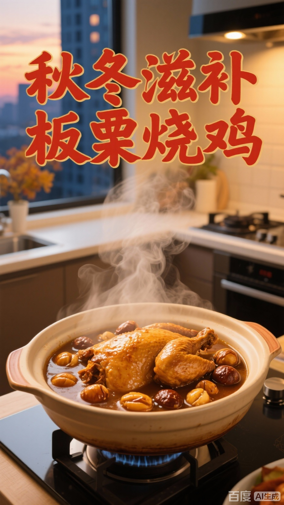 秋冬暖胃，板栗烧鸡香甜入味
