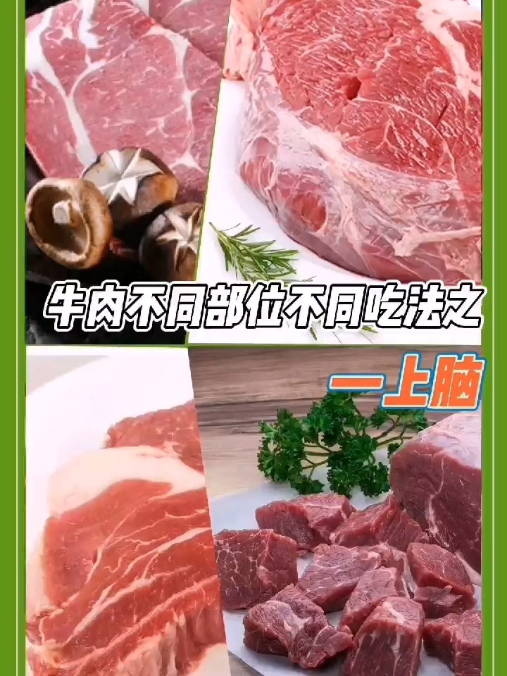 上脑——牛肉不同部位的不同吃法