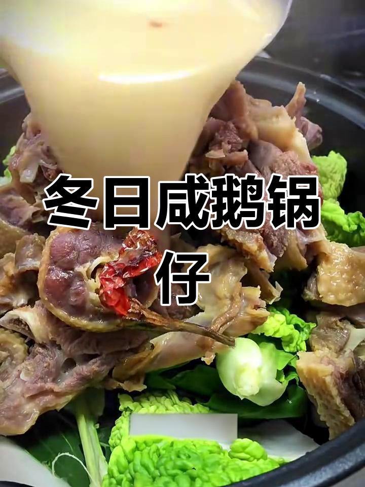 安徽冬季必备咸鹅锅仔,汤汁鲜美又下饭