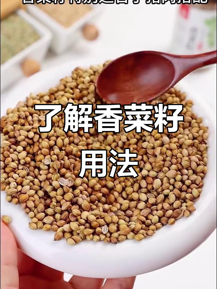香菜籽的香气与用途,炒过更香!