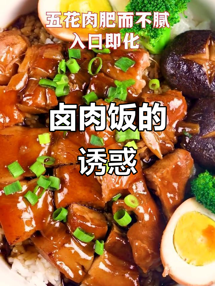 五花肉卤香四溢,米饭吸汁软糯,口感绝佳!
