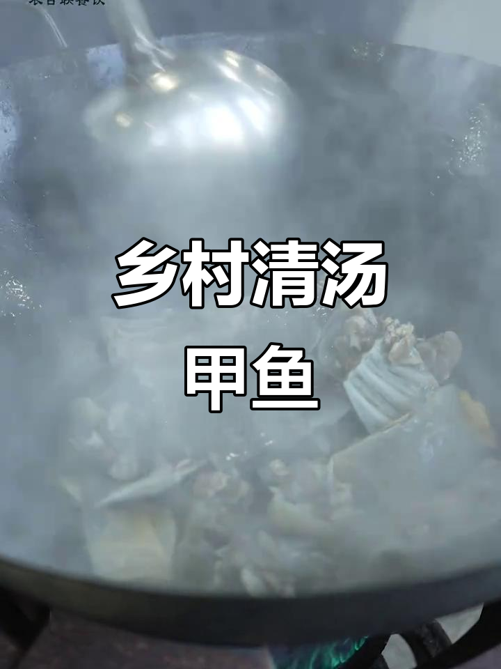 清汤甲鱼,胶质满满,炖出乡村美味