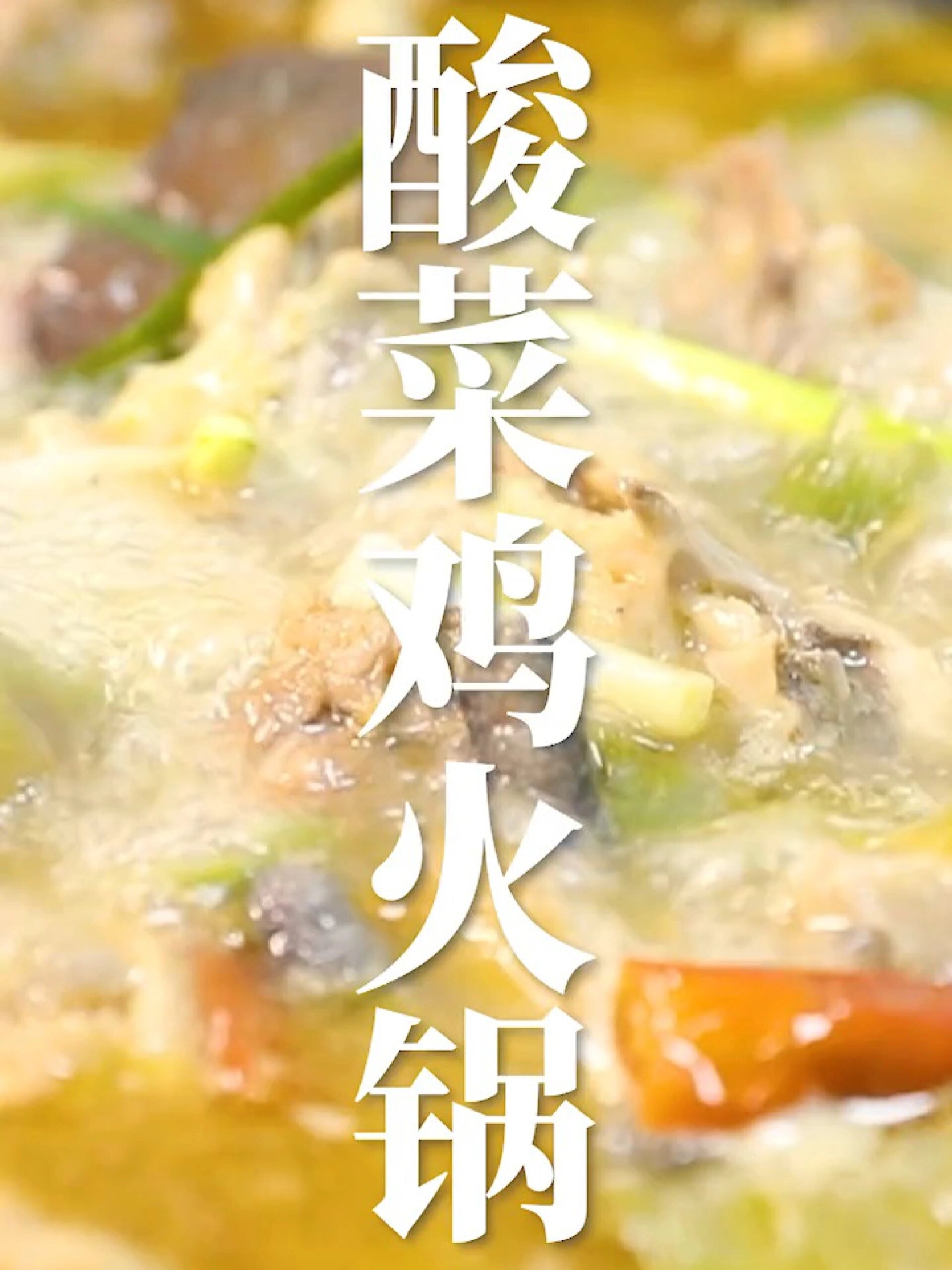 酸菜鸡火锅
