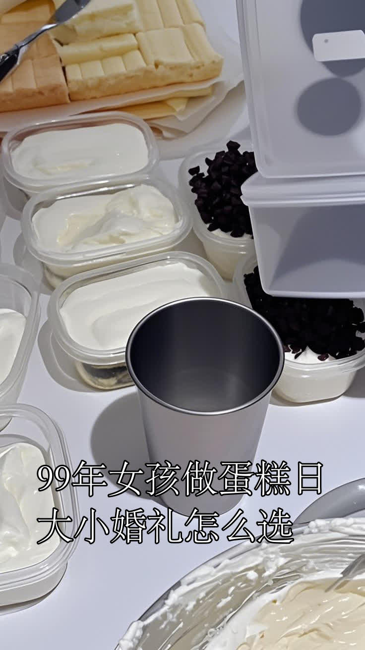 99年女孩做蛋糕日,大小婚礼怎么选