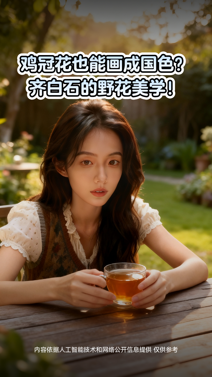 鸡冠花也能画成国色？齐白石的野花美学！