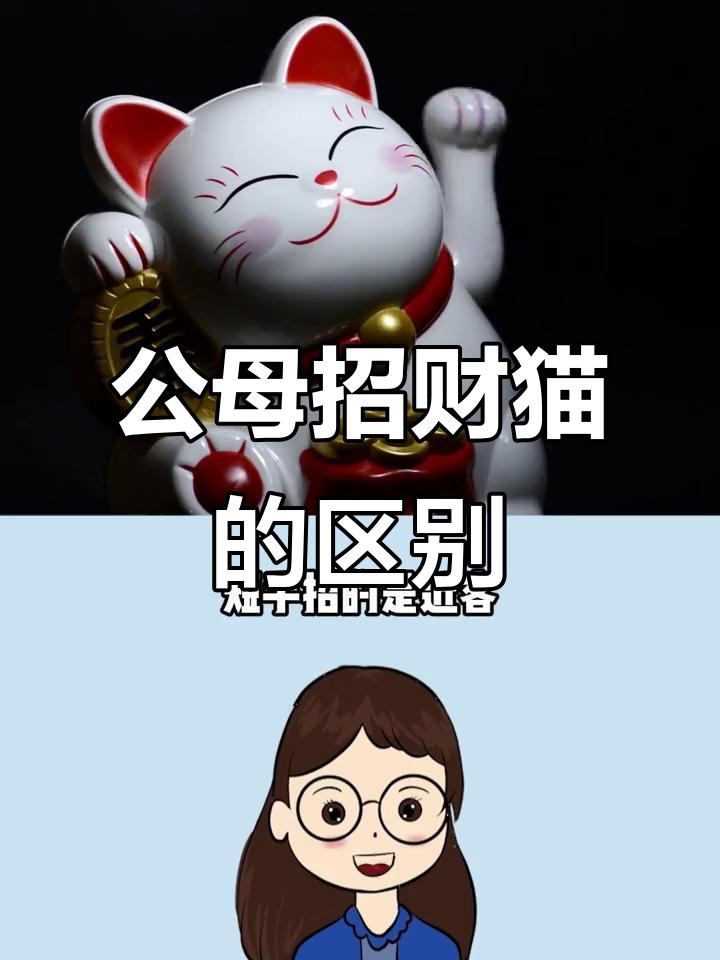 招财猫公母有别,左手右手大不同