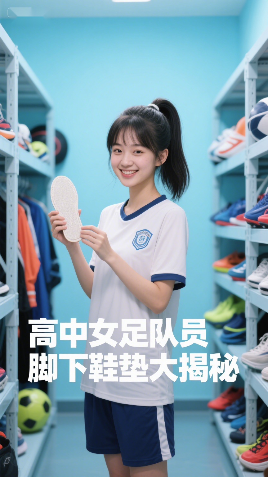 高中女足队员脚下鞋垫大揭秘