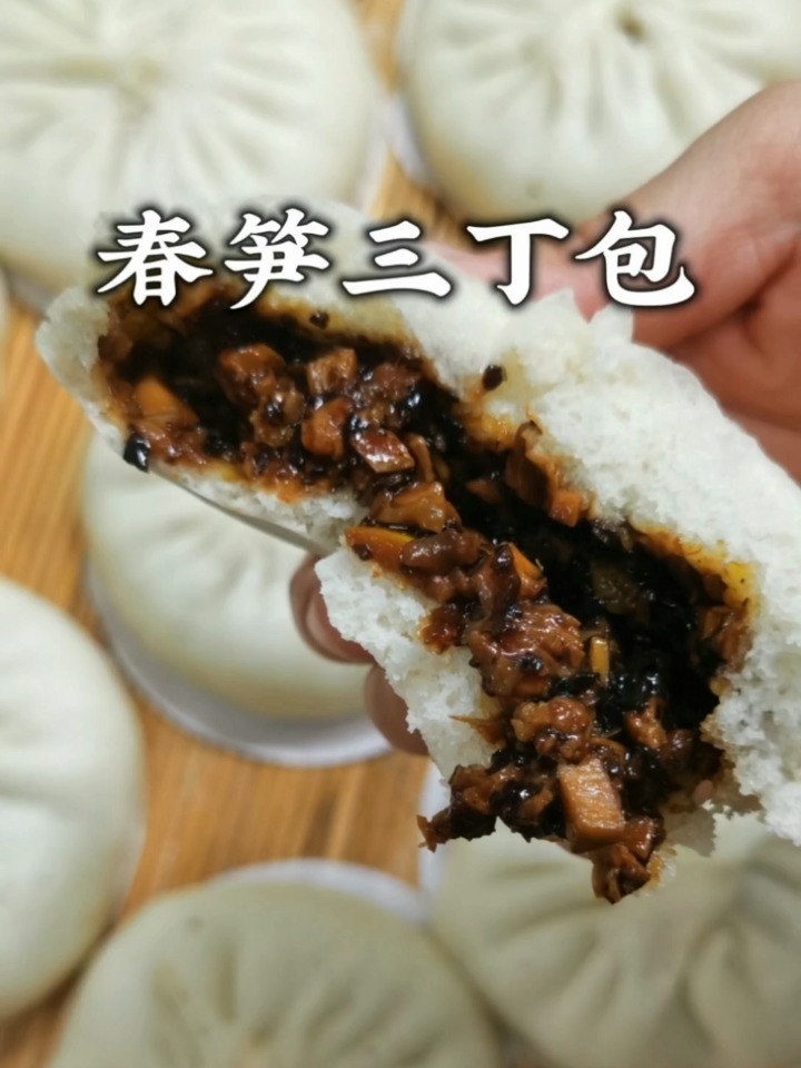 春笋三丁包,正宗扬州三丁包,捏包子教程
