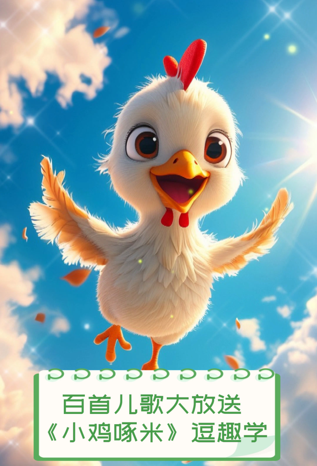 百首儿歌大放送,《小鸡啄米》逗趣学