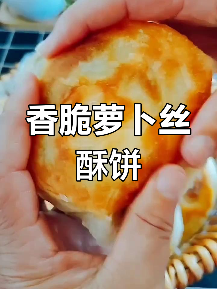 酥脆萝卜丝饼,外焦里嫩的完美口感