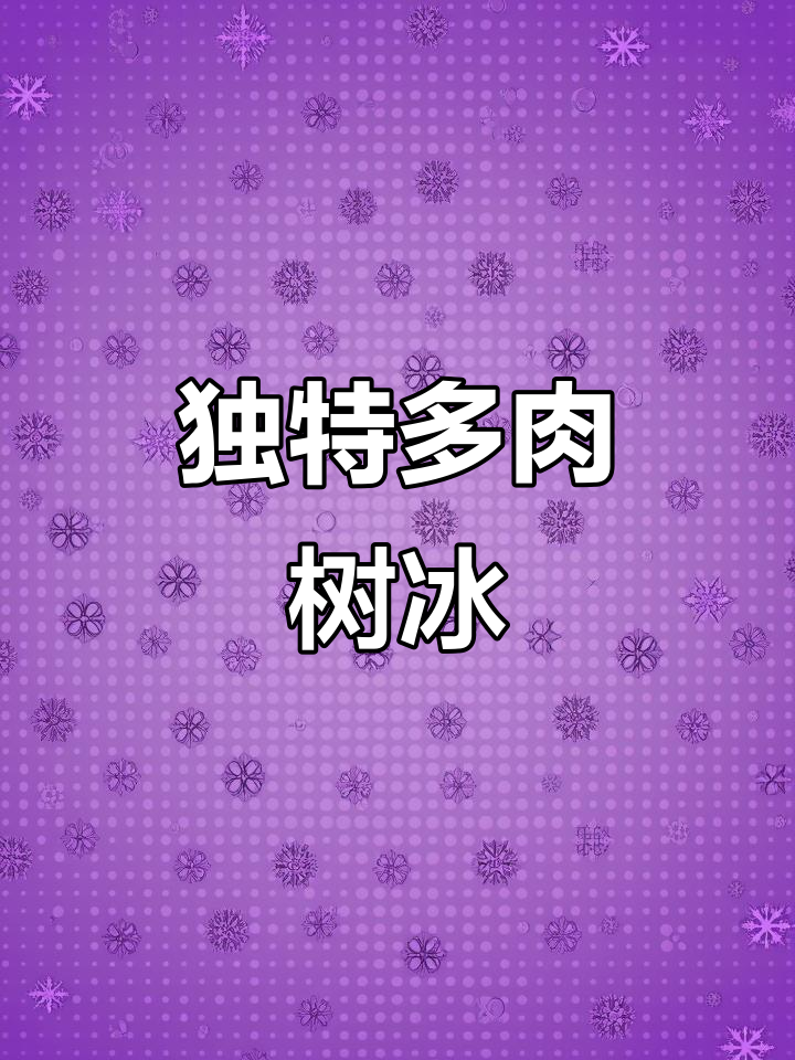 多肉树冰，生长迅速，形态奇特，仿佛白菊与鸭脖的混合体