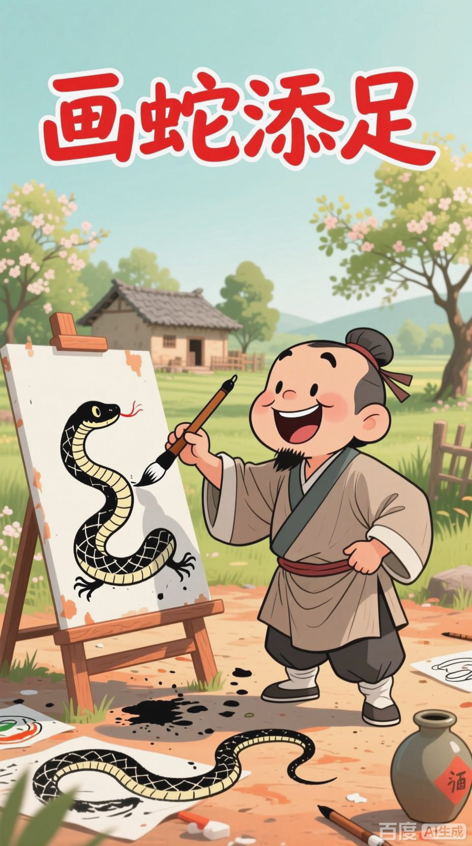 画蛇添足的卡通演绎