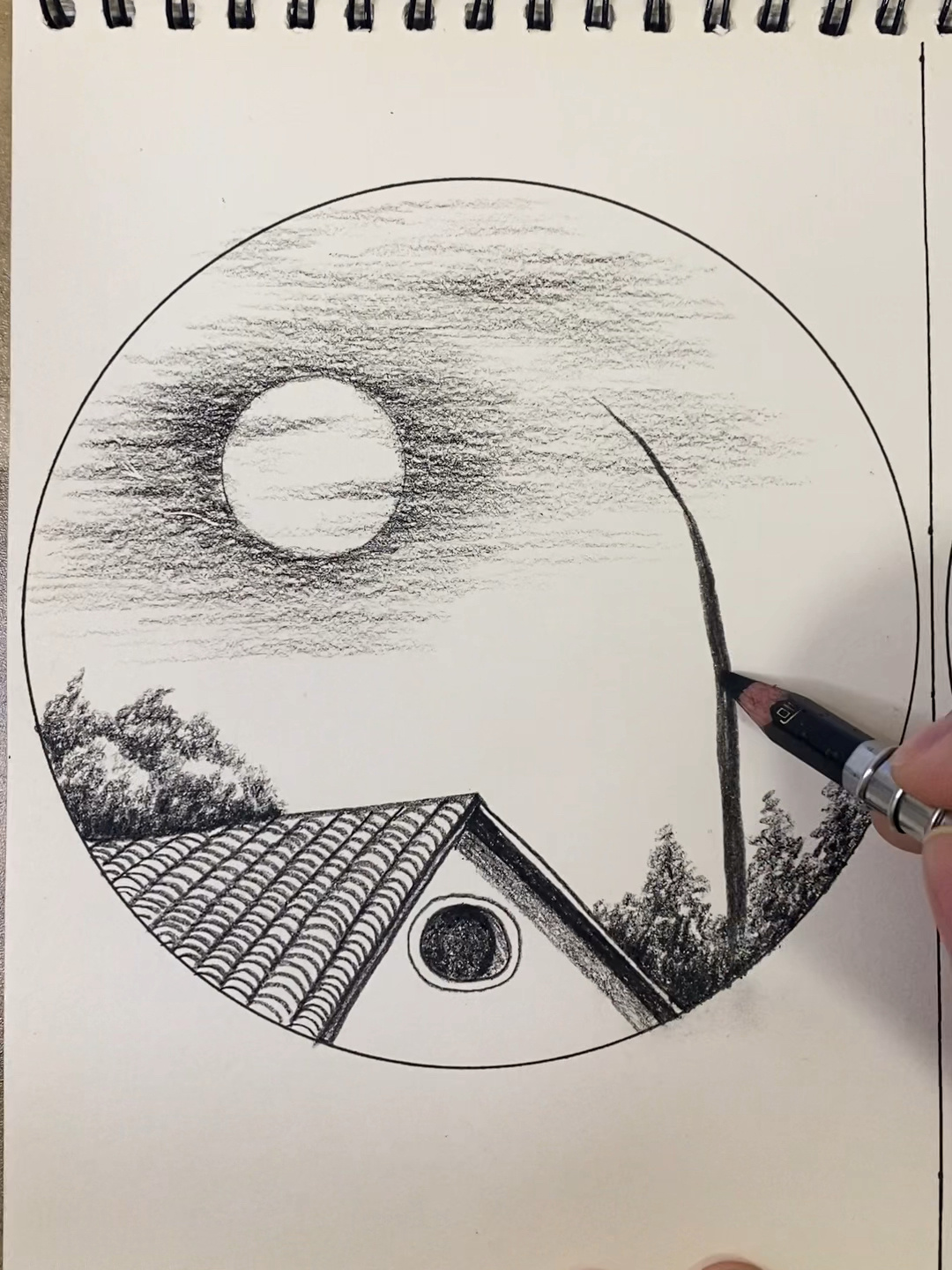 简单又好学的素描风景画,你学会了嘛?