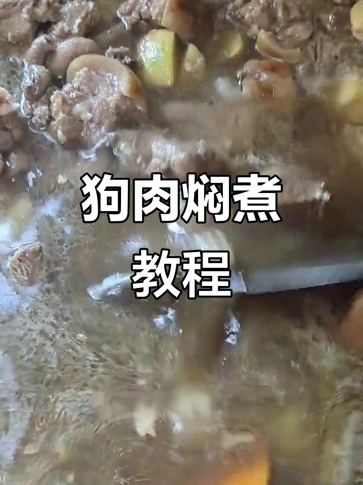 柴火焖狗肉,教你如何去腥提香
